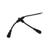 T connector with controller for DMX Signal and power bare cable