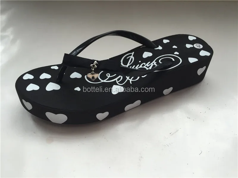 dressy black wedge flip flops