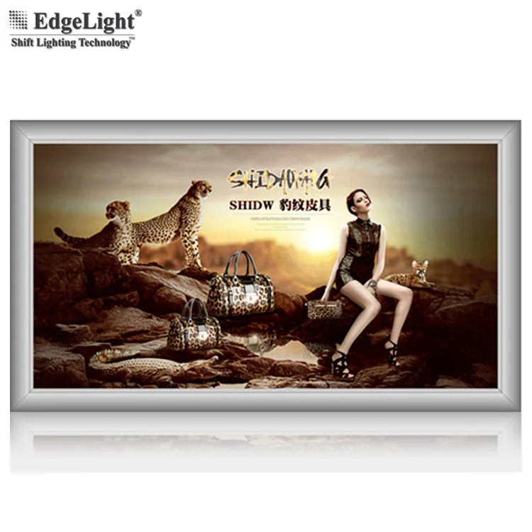 Super slim customized size advertising window led acrylic crystal box displays for real estate agent