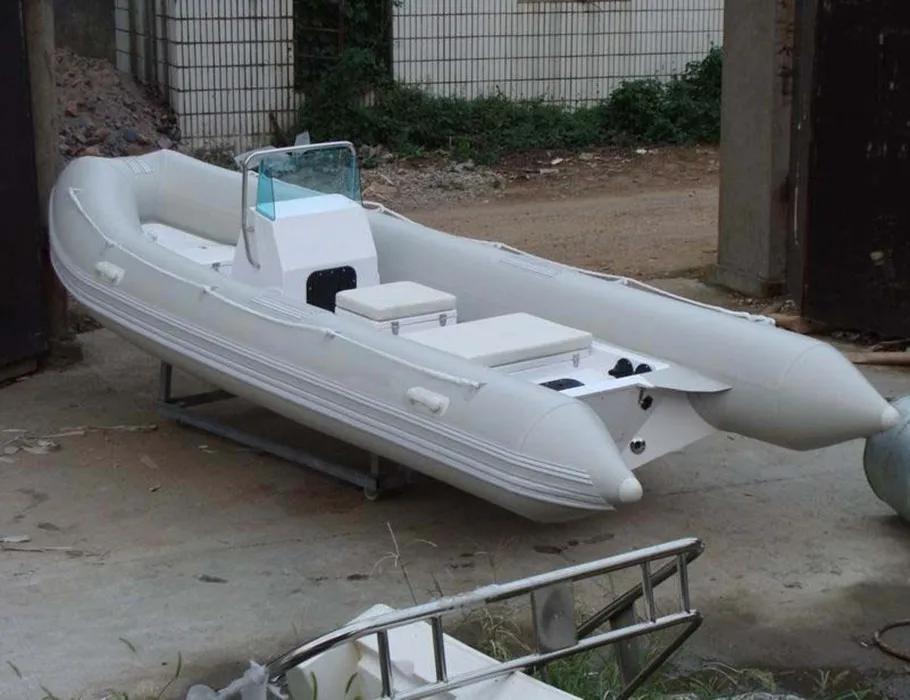 New Design Big Frp Hull Inflatable Rib Boat 520 With Hypalon /pvc High