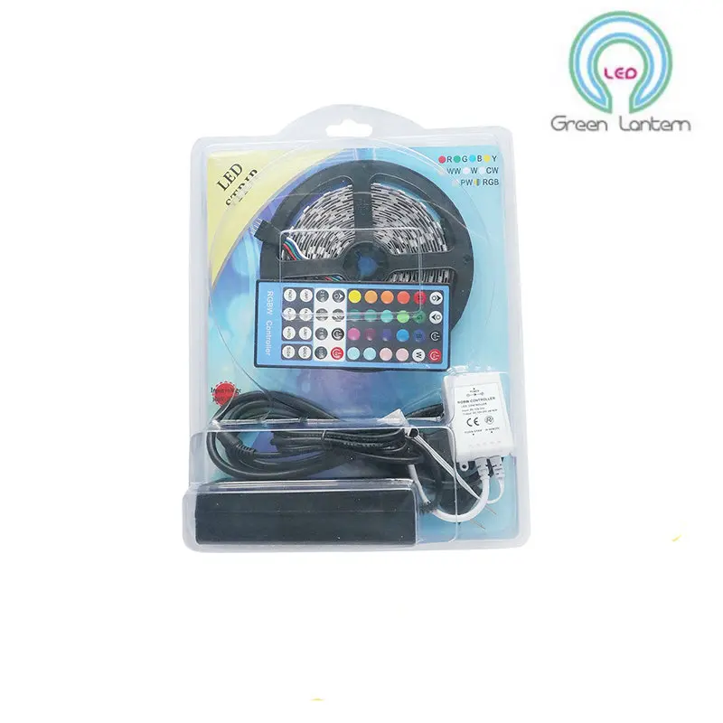 new Full Kit 5m 5050 RGB LED strip kit set blister packed complete 5050 rgb led strip set