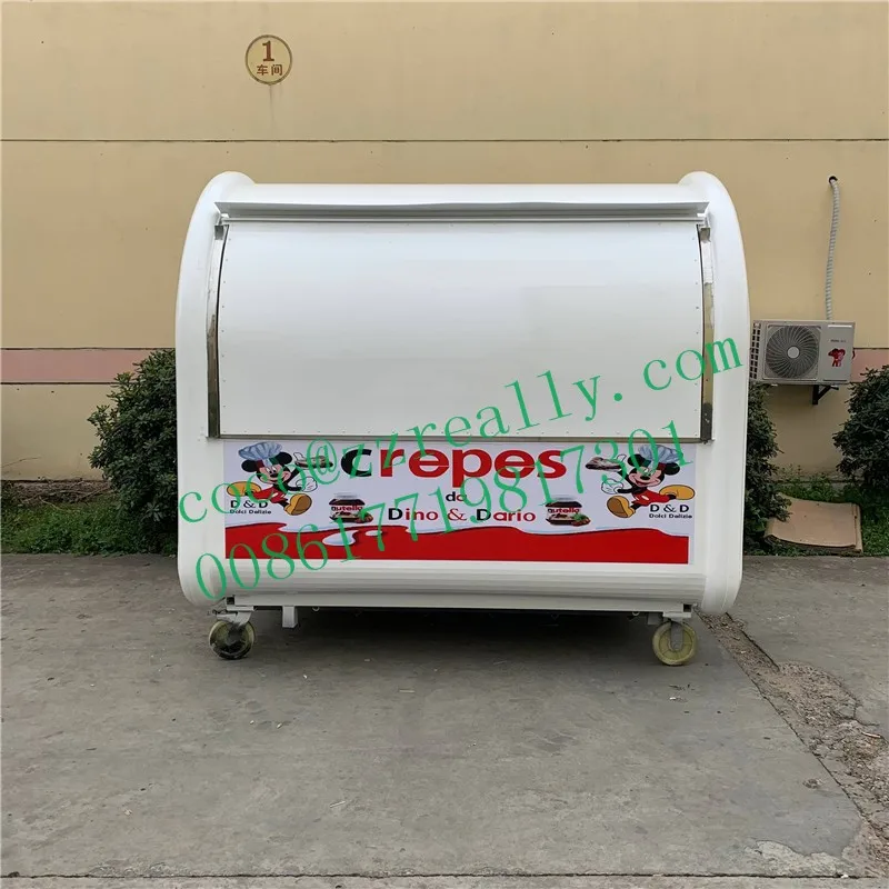 New Design Multipurpose Customized Commercial Snack Food Cart /rent