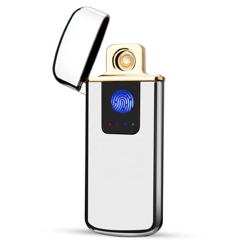 MLT192 Promotional Customized WindProof Lighter Usb Charged Lighter Wholesale Finger Print Coil Lighters