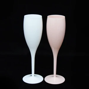Image of Handmade custom color acrylic plastic wine goblet champagne glass brandy glass