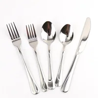 

wedding round handle rainbow restaurant black flatware set stainless steel