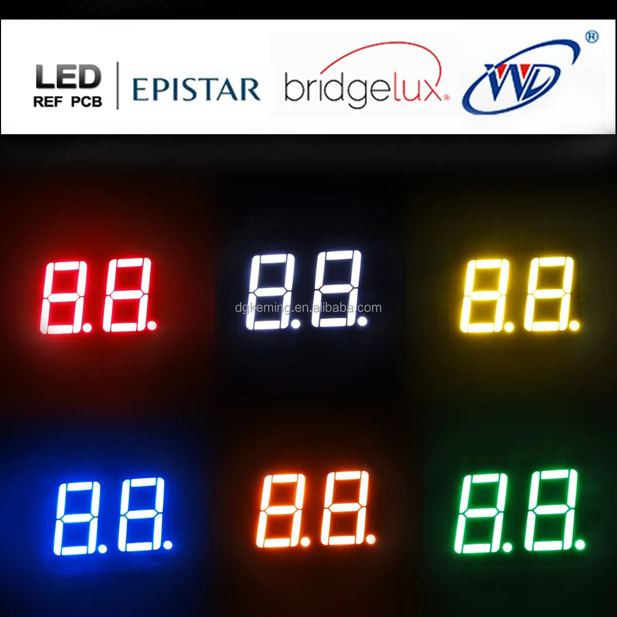 16 pins 2 digit 7 segment led display, fyd-5621br-16 red 0.56 inch led 7 segment led display