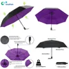 Auto Open Close Double canopy Compact Portable Umbrella Wind Proof Umbrella