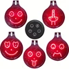 suit any car 12V Cigare Lighter Power RF Remote Controller Switch-over Smiley Faces LED Car Sign
