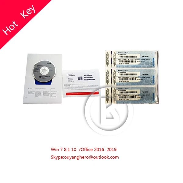 

Windows 7 Professinal Pro OEM full package English language DHL free shipping