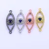 Unique Design 14k Ice Gold Plated Devil Eye Charms