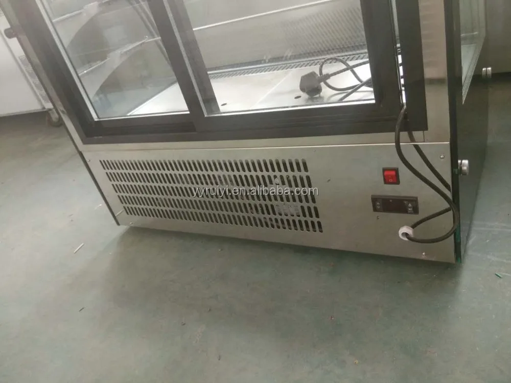 
2020 supermarket Commercial freezer refrigeration cake display showcase 