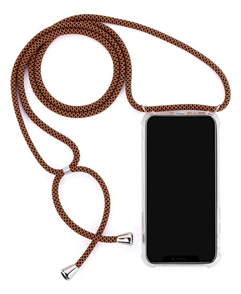 

New Arrival Detachable Crossbody Strap Necklace Phone Case for iPhone x xr 6 6s 7 8, As attacked pictures