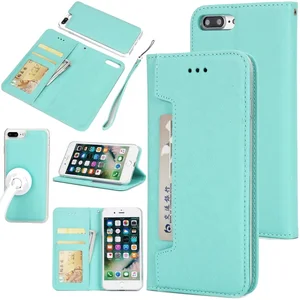 Detachable 2 1 Leather Wallet Case iPhone 7 Plus 8 Plus