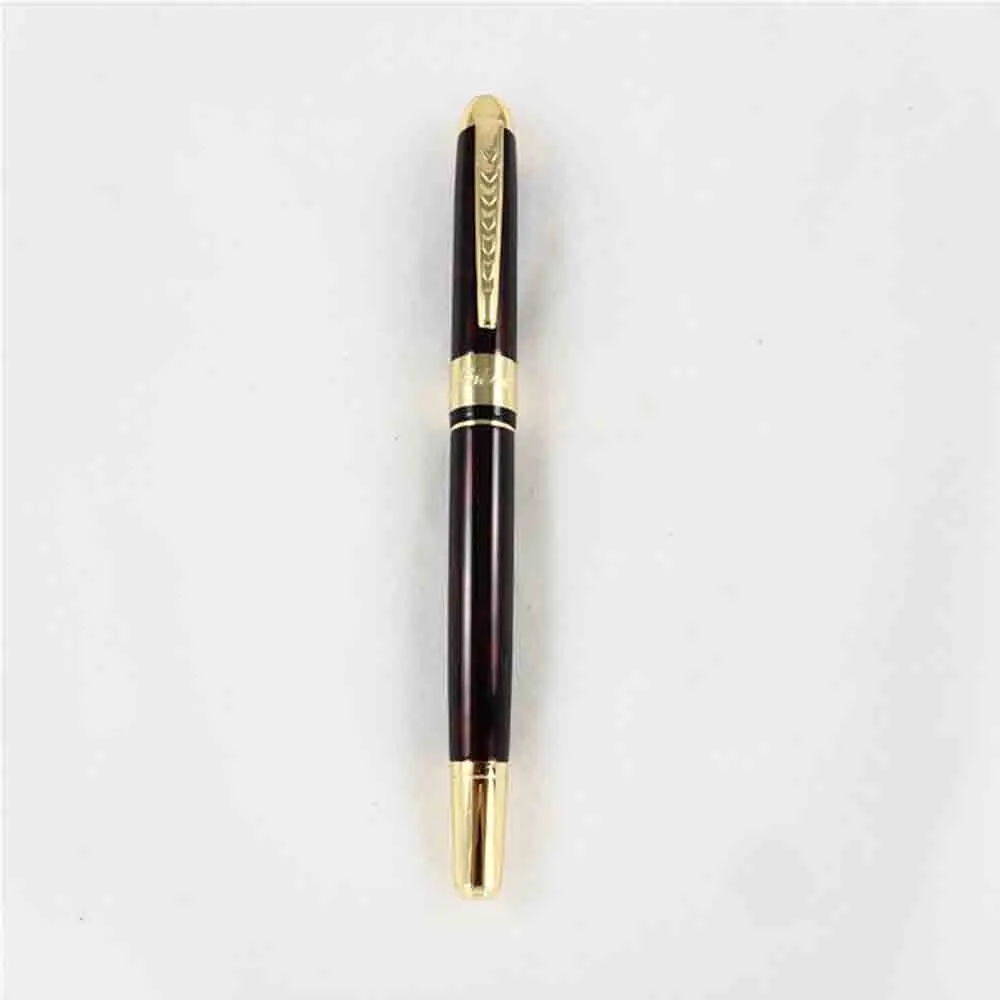Jinhao Fountain Pen Collection Classic Golden Clip M Nib 250 With Gift Box (Red & Golden)