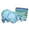 Unbreakable high quality 16 pcs table ware dinnerware luxury style wedding dinner plate set