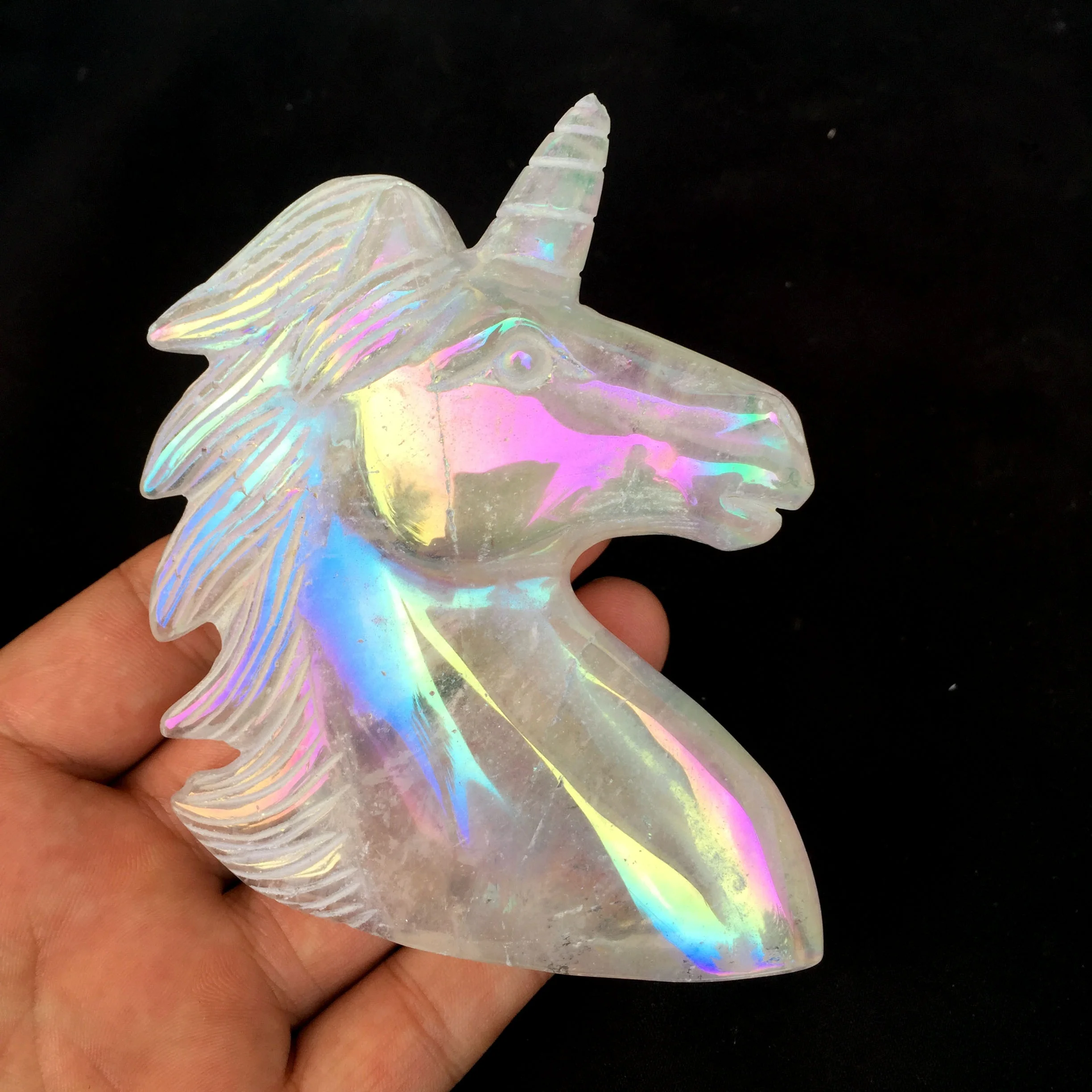 Wholesale Crystal Unicorns Angel Aura Quartz Unicorn For Decoration