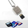 SD card storage cross LOGO tag necklace customized services