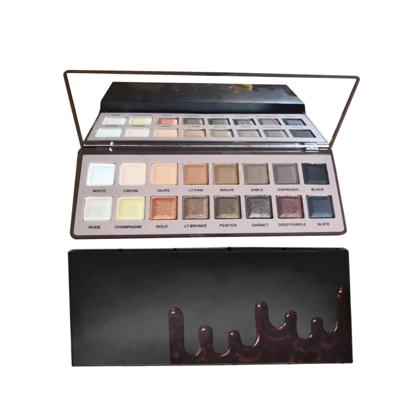 

16 color eyeshadow palette private label eyeshadow palette with your own brand name, N/a