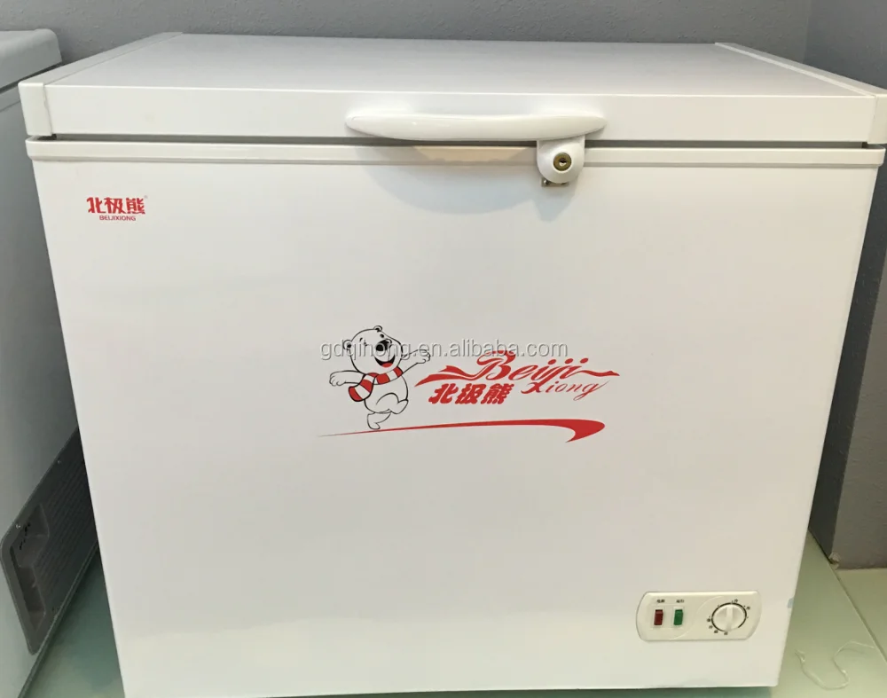 
BD 158L top open door deep freezer chest freezer for sale,qihong zhejiang 