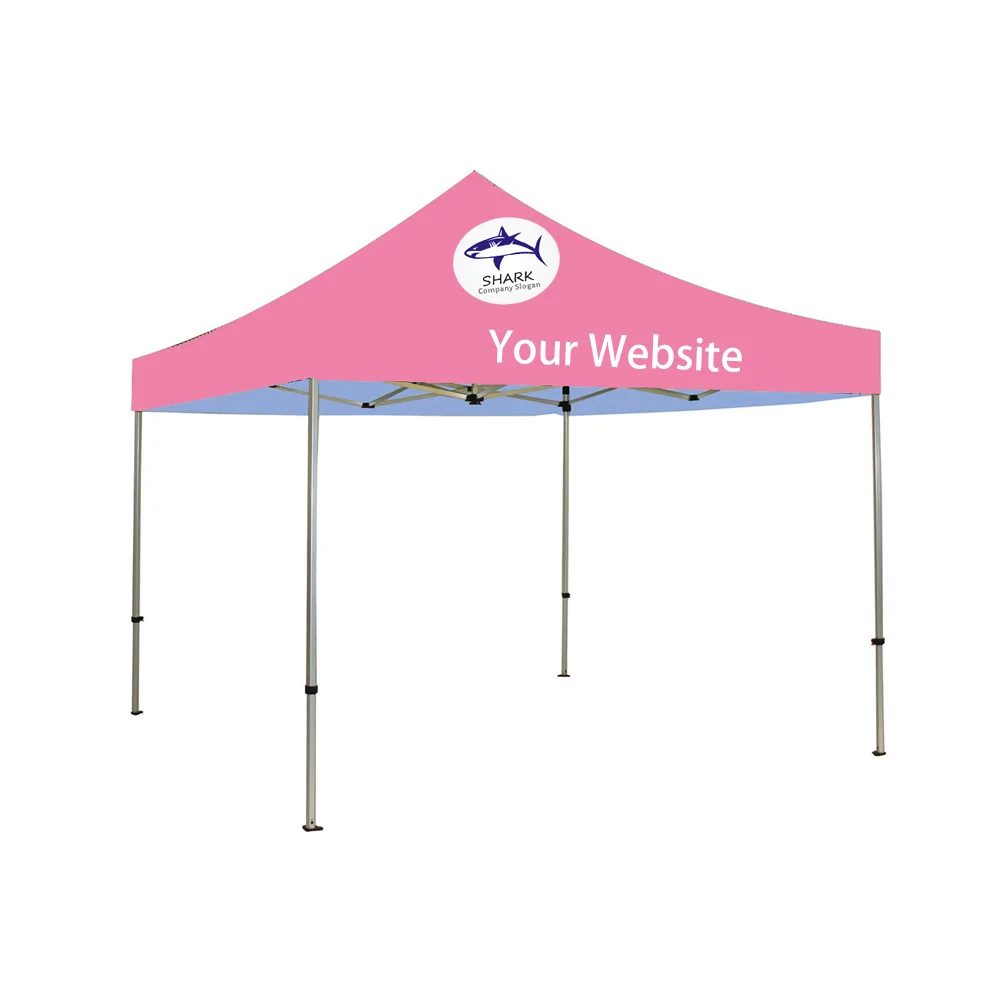 

Shop folding ez up event 10x10 pop up gazebo canopy trade show tent frame with custom top plus bag