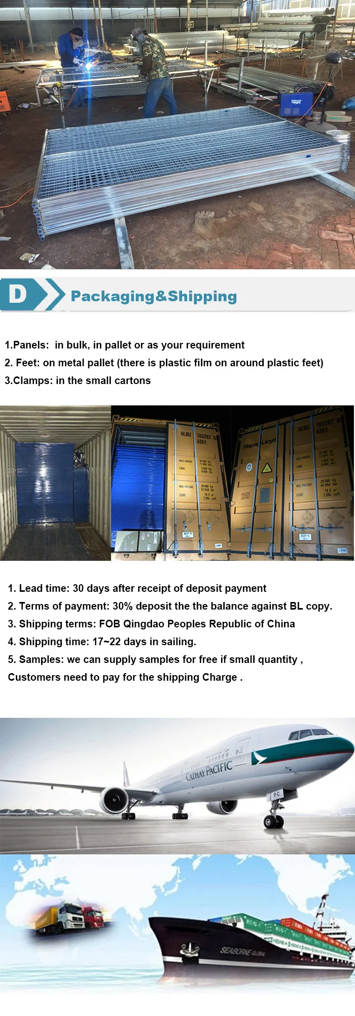 cheap outdoor used canada temporary fence panels hot sale steel construction