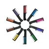 Factory price Cosplay DIY 6 colors non-toxic plastic hair dye washable magic temporary hair chalk comb