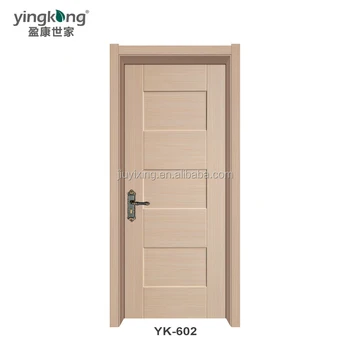 Yk602 3 Panels Interior Solid Wooden Door Toilet Entry Security Door Open Type Buy Door Toilet Door Type Interior Solid Wood Double Doors Decorative