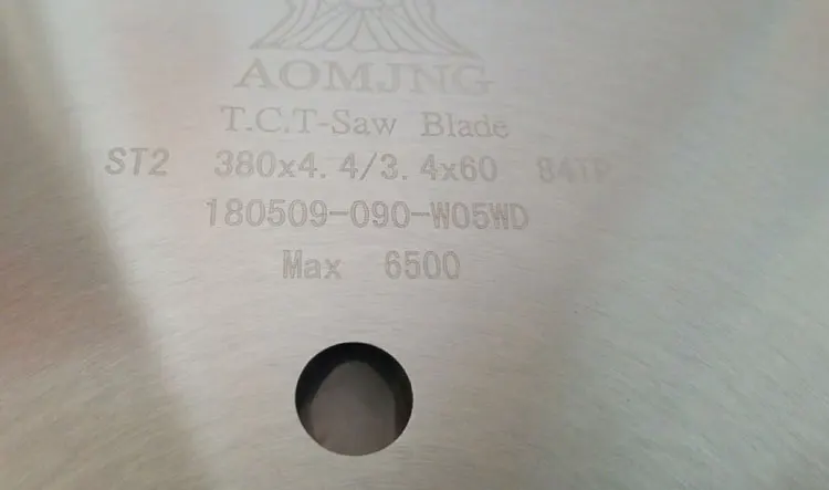 
380 4.4 84 Z panel sizing circular saw blade for wood 