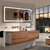 2018 Hot sale CE ETL listed shaving magnifying or TV and Touch Control SMART LED magic mirror