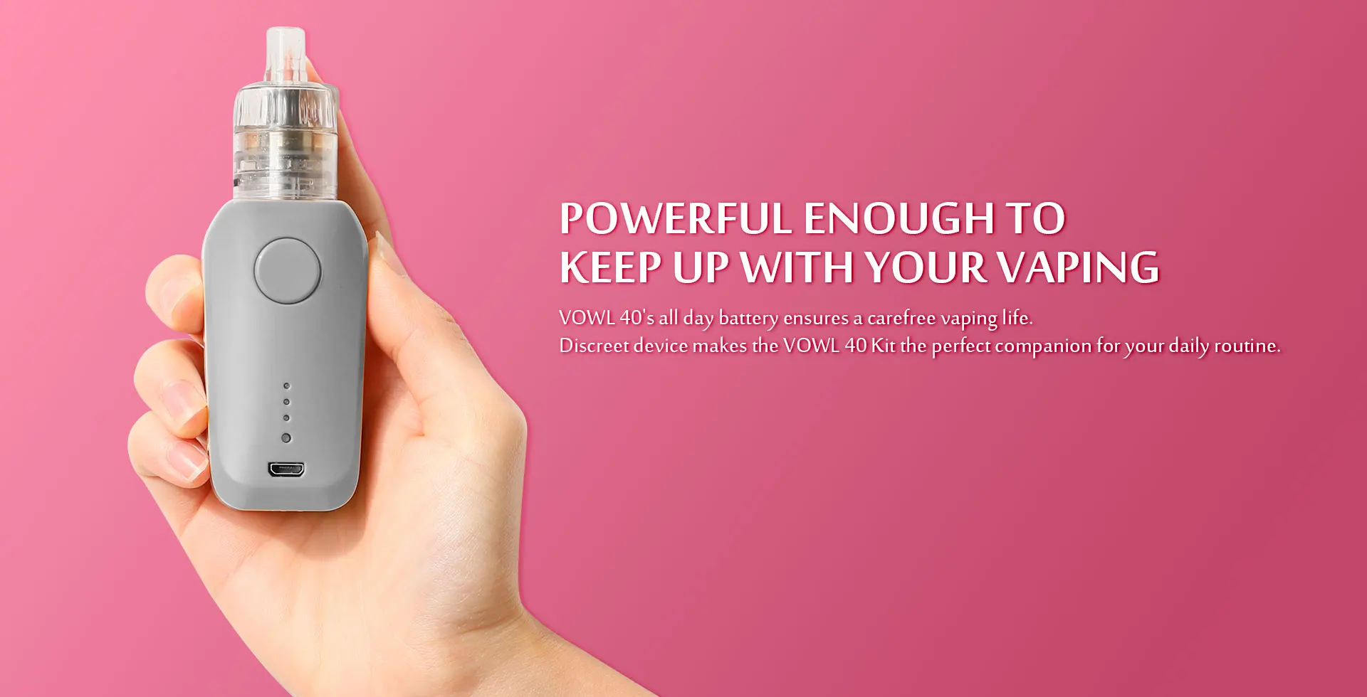 Newest amazon electronic cigarette vape starter Vlit Vowl 40 kit with Preco MTL tank vape pen electronic cigarette