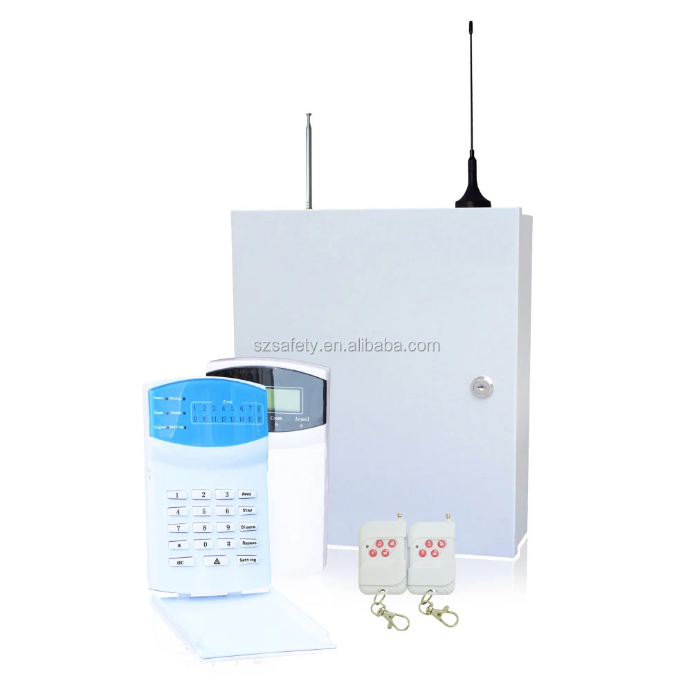 Metal Box Security Home Gsm Pstn Alarm System For Wireless Or Wired