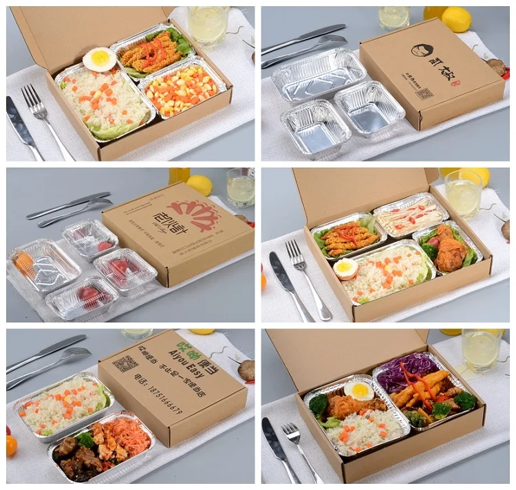 Rectangular carton corrugated shipping food box