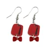 Movie Wonder Doctor Who Fez & Bow Tie Drop Earrings DC Marvel Comic Detective Doctor Who Earring Cosplay Jewelry