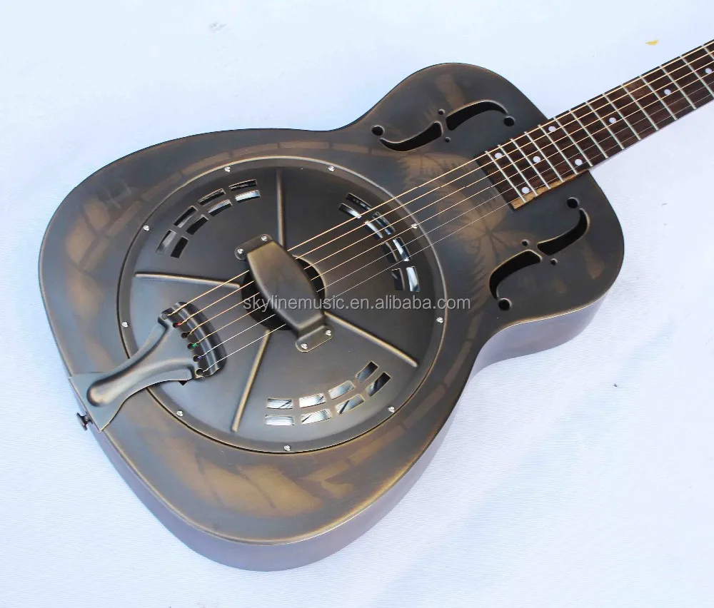 Jonathan Resonator Guitar,,Resophonic Guitars,Metal Body Duolian Guitar