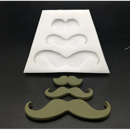 

Cake Tools beard moustache happy father's day silicone mold Decorating Cupcake decorating Gumpaste fondant cake tool mould