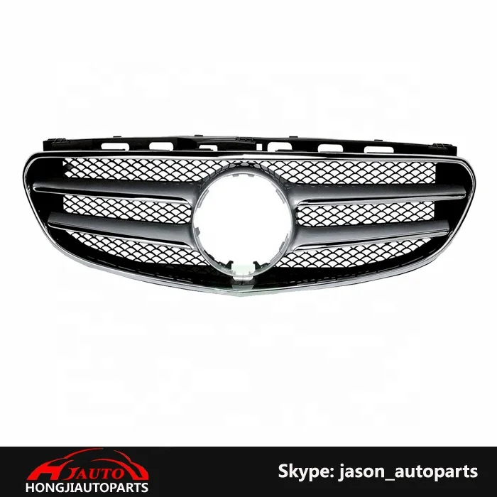 Auto Body Kit Accessories Parts,Front Bumper Glossy Black Chrome Trim Cover For Mercedes W212 E