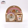 /product-detail/wholesale-custom-children-girl-pink-houseware-bamboo-lunch-box-dinner-set-60746370897.html
