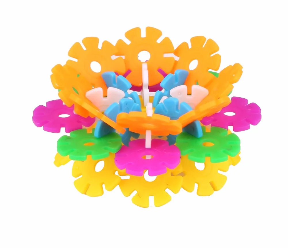 High Quality Children Educational Toys Pp Plastic Snowflake Building ...