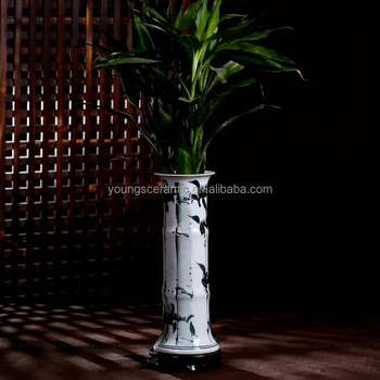 Wholesale Home Decor Lucky Bamboo Ceramic Hand Painted Floor