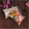 Clear Grip Self Press Seal Resealable Zip Lock Plastic Bag for Candy Packing