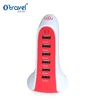 Multi USB Charger 6 Port Mobile Phone Charging Station, Convenient Cell Phone Charging Station