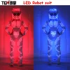 Future Female Soldiers LED Robot Suit, Women's Clothes Evening Party Dress Light Up Growing Stage Performance
