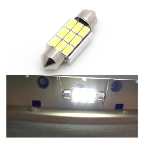 

1PC 4.5W 36MM DC 12V Car Dome 5630 SMD 9 LED Bulb Double Tip Light Interior Festoon White