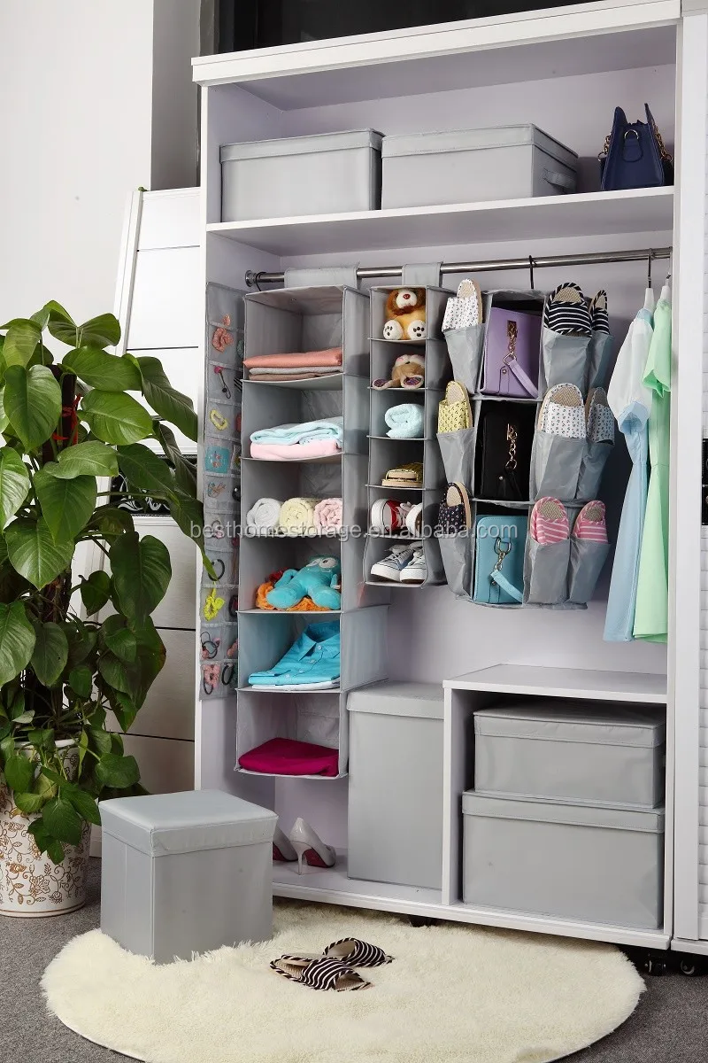Foldable Hanging Storage Bag Polyseter Fabric Closet Clothes 17 Best Ideas About Small Closet Design On Storage Anization And Closets