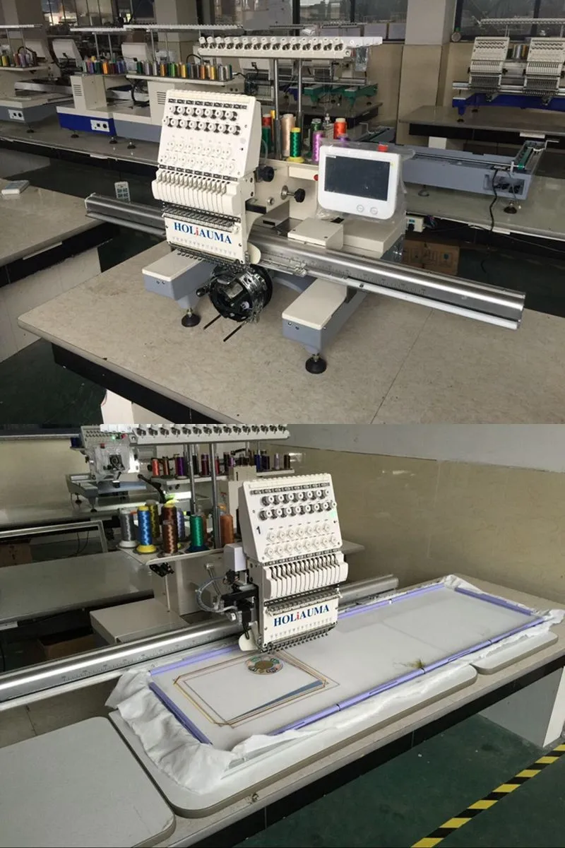 Holiauma 1 Head Computer Happy Embroidery Machine For Cap Garment