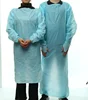 Blue 30-100g Disposable PPE Gown , CPE Surgical Gown , surgical Gown with thumb loop cuff