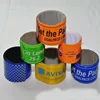 HXY factory personalized plastic snap bracelet reflective pvc slap bracelet for gifts