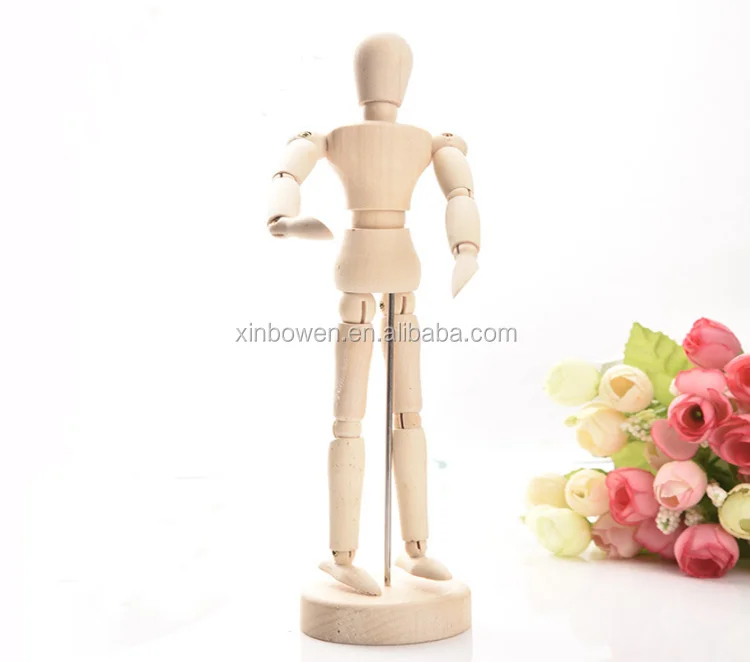 4.5 Inch 8 Inch 12 Inch Art Sketching Model Wood Doll Movable Joint