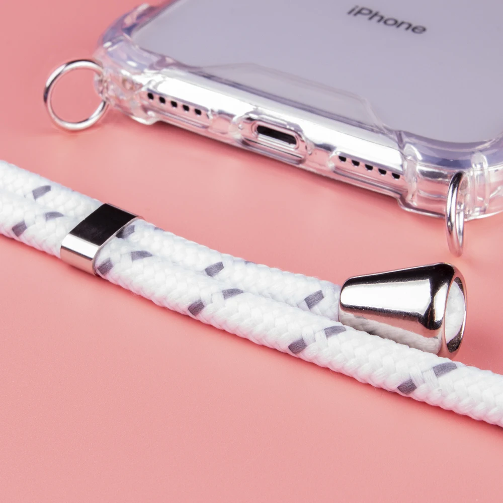 

Acrylic private label necklace crossbody rope cord band phone case for S8 S8 Plus S9 S9 Plus S10 S10 lite J530 J730 J4, Candy colors or other custom color