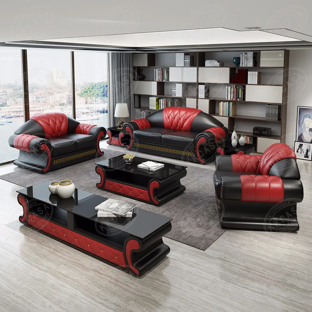 Dubai Modern Furniture From Canton Fair High Quality Black Leather Sofa Buy Leather Sofa